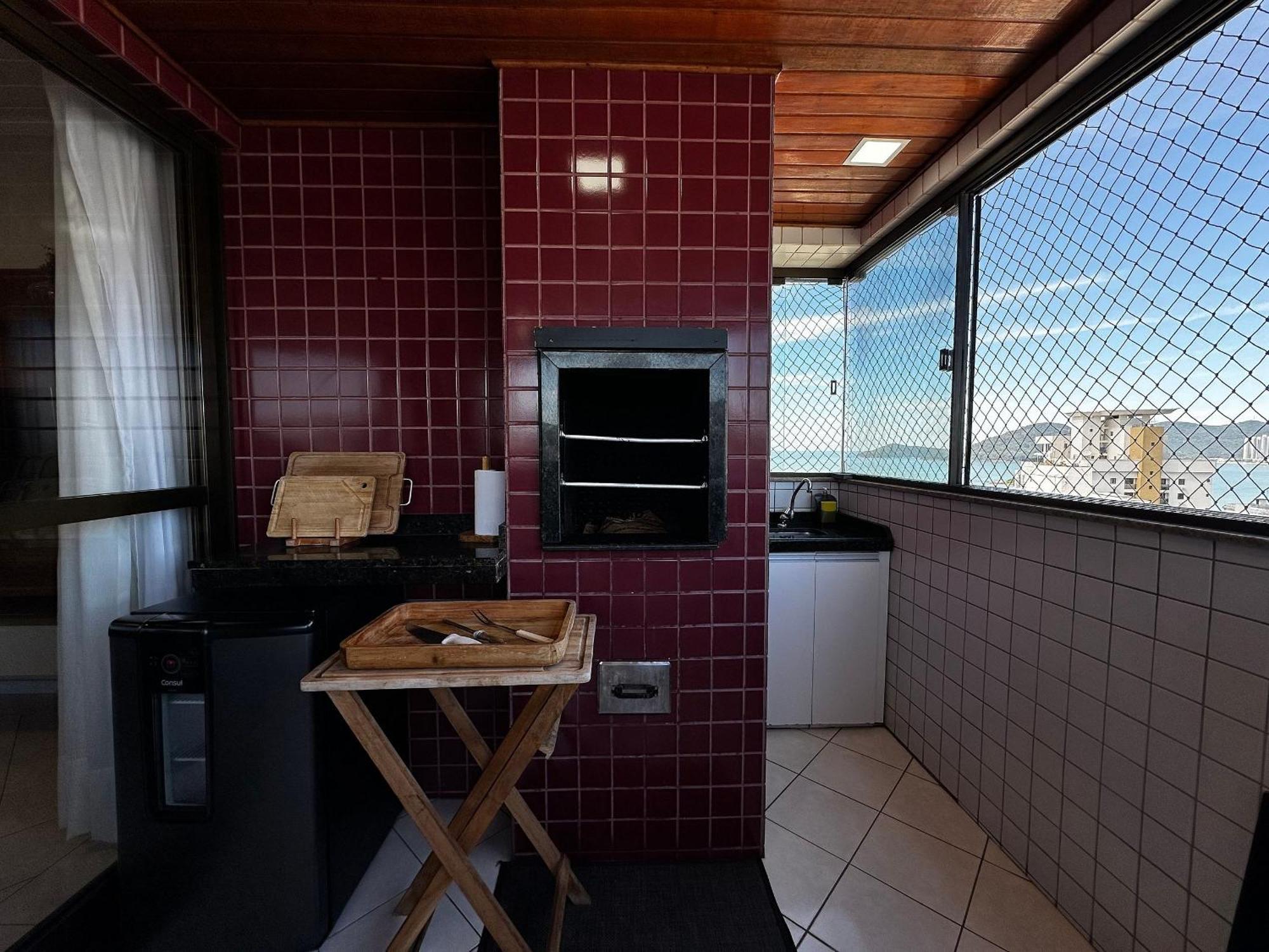 Ct01- Vista Mar| Telas Protecao| Churrasq, Garagem Balneario Camboriu Ngoại thất bức ảnh