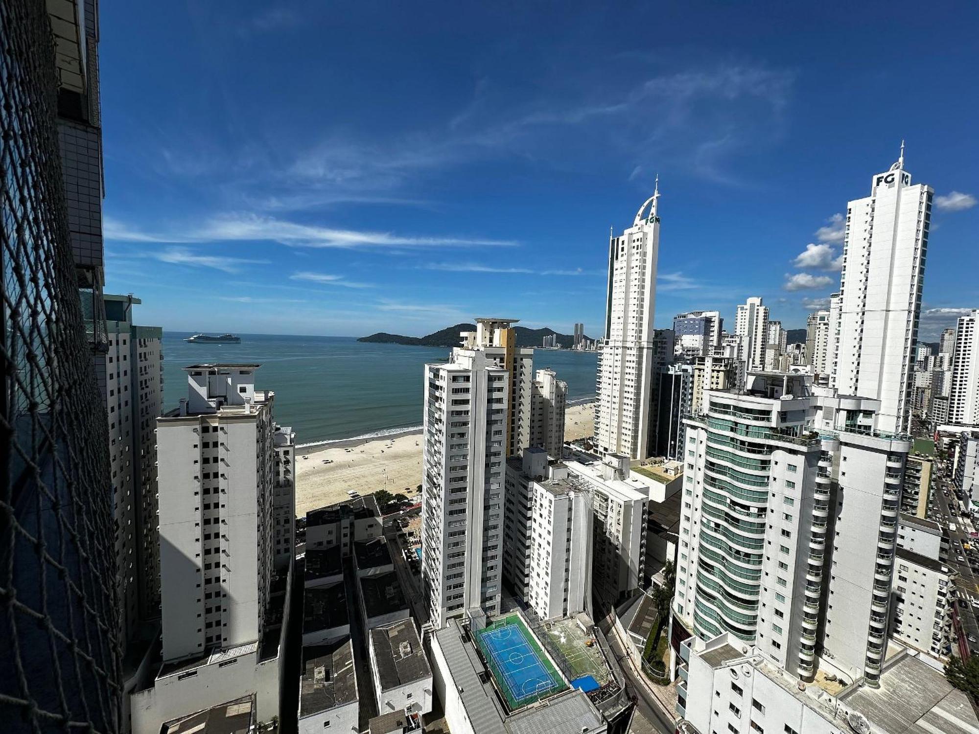Ct01- Vista Mar| Telas Protecao| Churrasq, Garagem Balneario Camboriu Ngoại thất bức ảnh